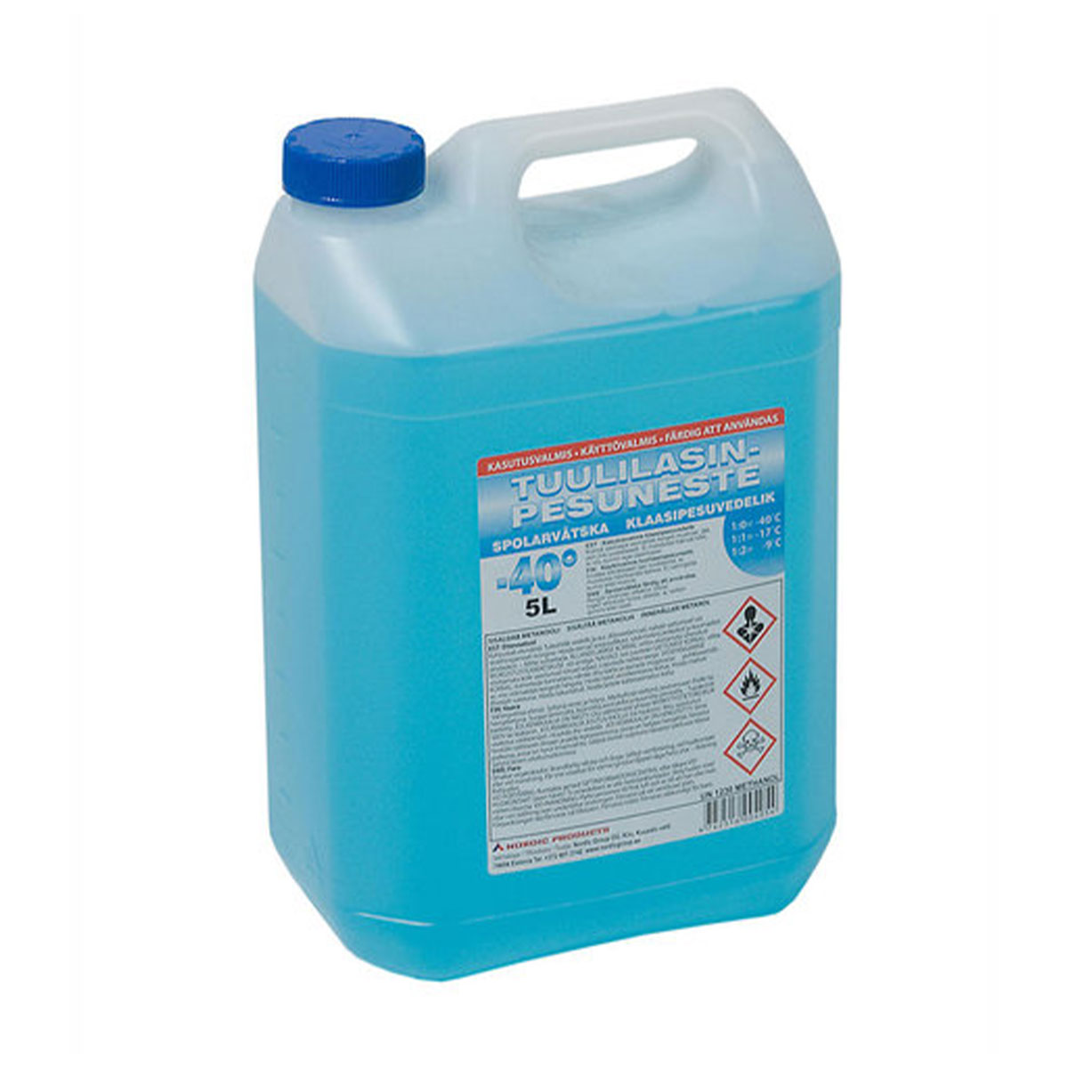 STIKLA MAZGĀŠANAS ŠĶIDRUMS -40 ℃ - 5L